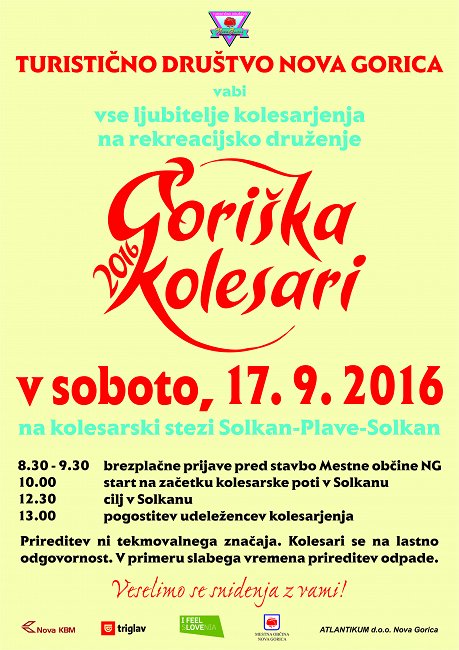plakat kolesarjenje